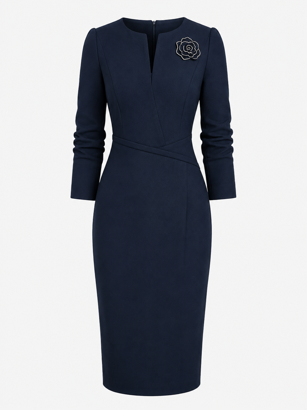 Sienna Sullivan | V-Neck Midi Dress For Women