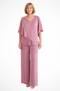 Hannah Sullivan | Elegant Two-Piece Chiffon Set For Women
