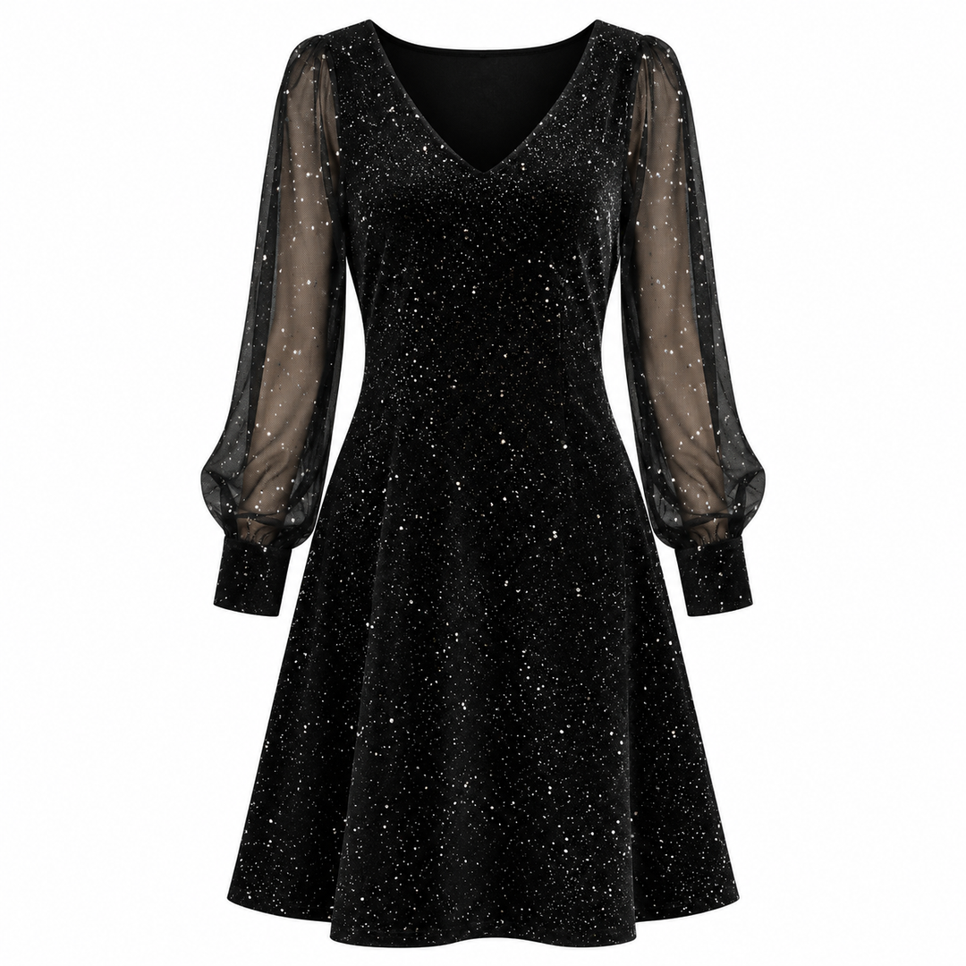 Tara Middleton | Cocktail Dress With Sheer Sleeves For Women