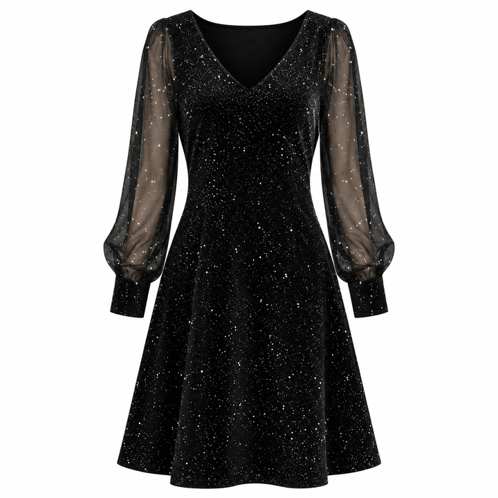 Tara Middleton | Cocktail Dress With Sheer Sleeves For Women