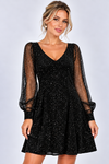 Tara Middleton | Cocktail Dress With Sheer Sleeves For Women