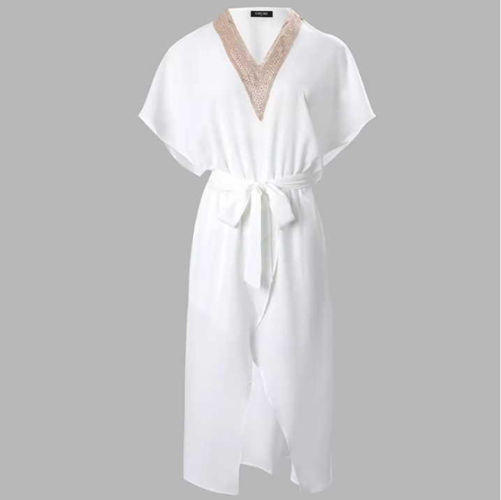 Livia | Women’s Wrap Midi Dress with V-Neck
