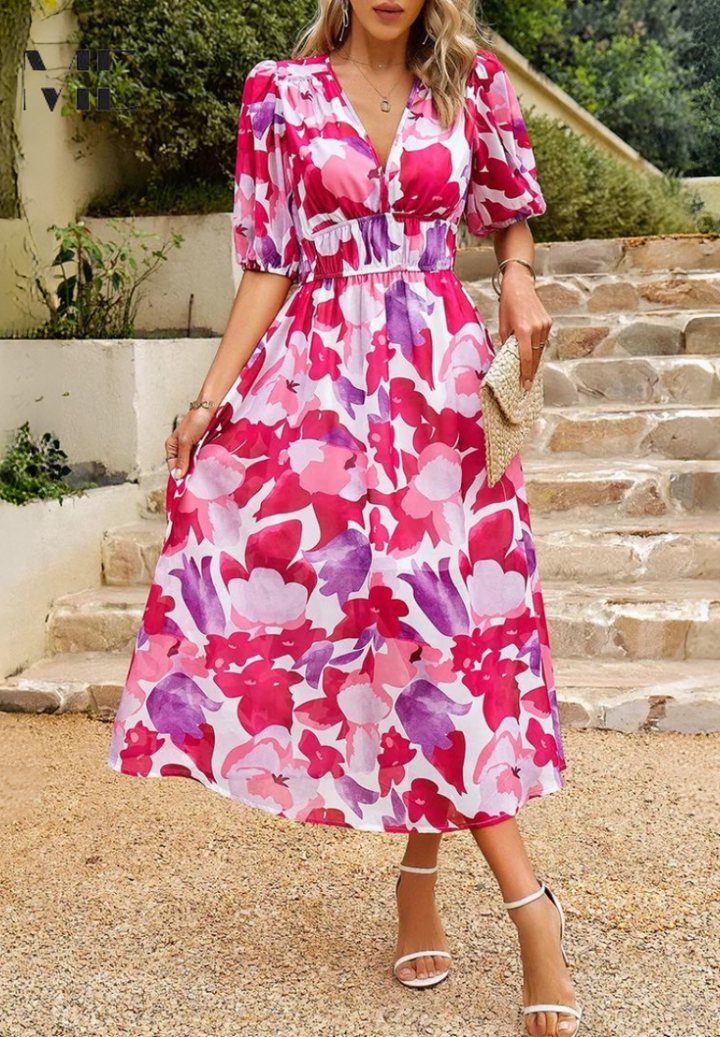 Bianca™ | Elegant Floral Dress