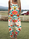 Alexandra | Women’s Honey Bloom Jumpsuit with Flattering Waist