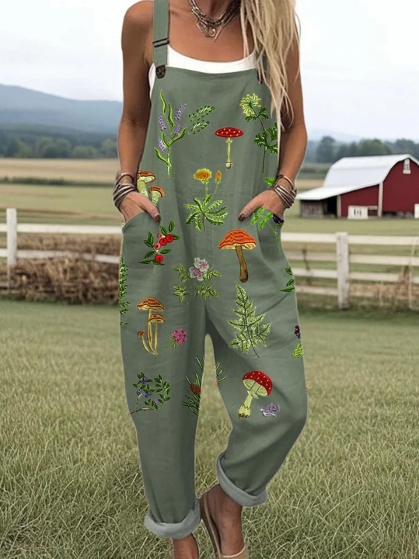 Eliza | Women’s Nature-Inspired Embroidery Jumpsuit with Flattering Fit