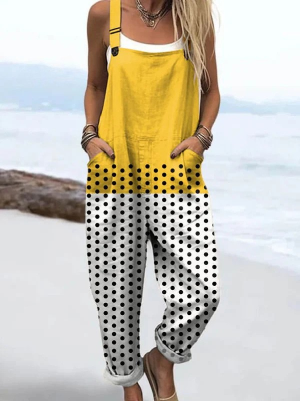 Bernadette | Women’s Lemon Pop Jumpsuit with Vibrant Flattery