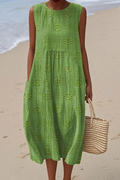 Piper | Women’s Sleeveless Dress with Embroidery