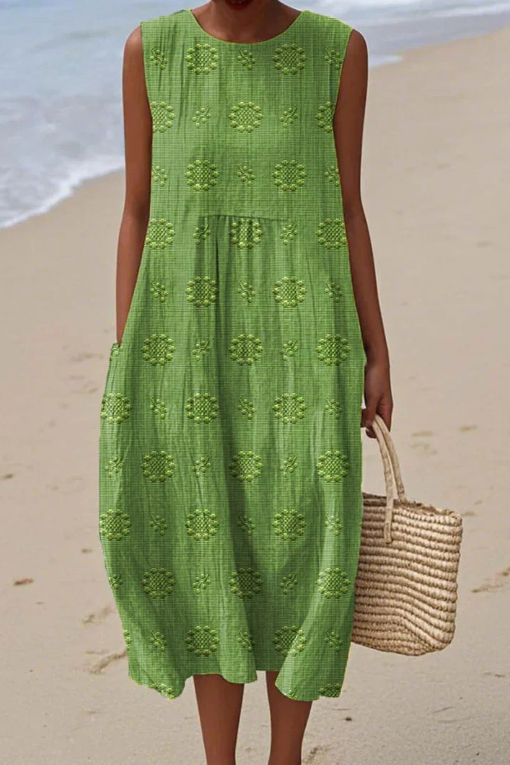 Piper | Women’s Sleeveless Dress with Embroidery