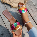 Valentina | Women’s Woven Sliders with Open Toe