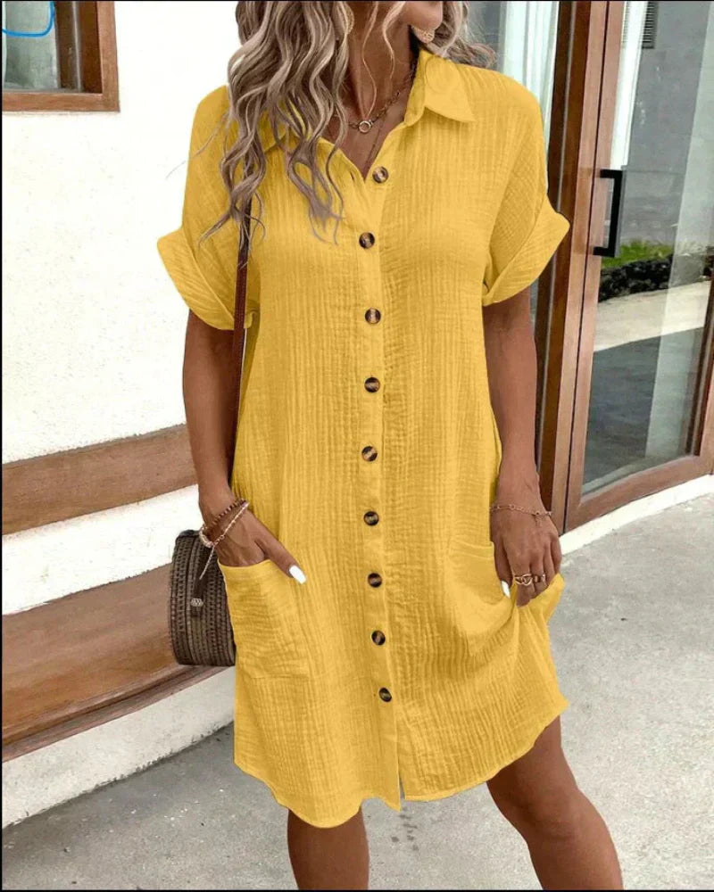Hailey | Women’s Shirt Dress with Button Front