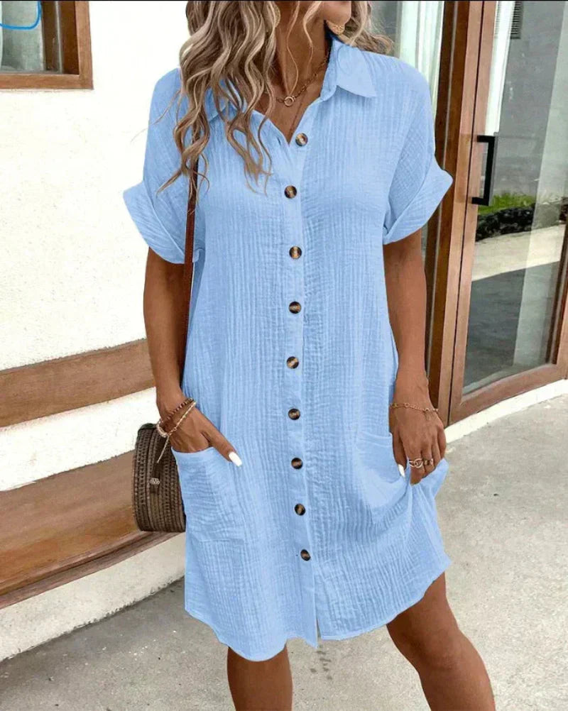 Hailey | Women’s Shirt Dress with Button Front
