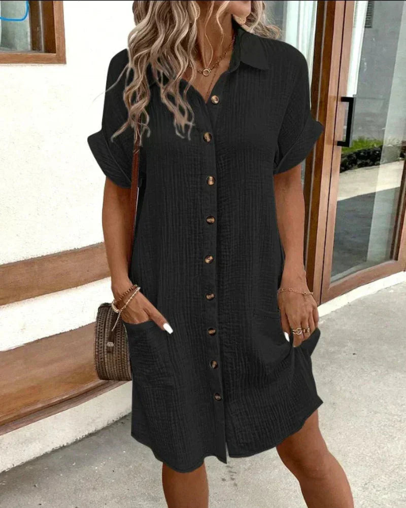 Hailey | Women’s Shirt Dress with Button Front