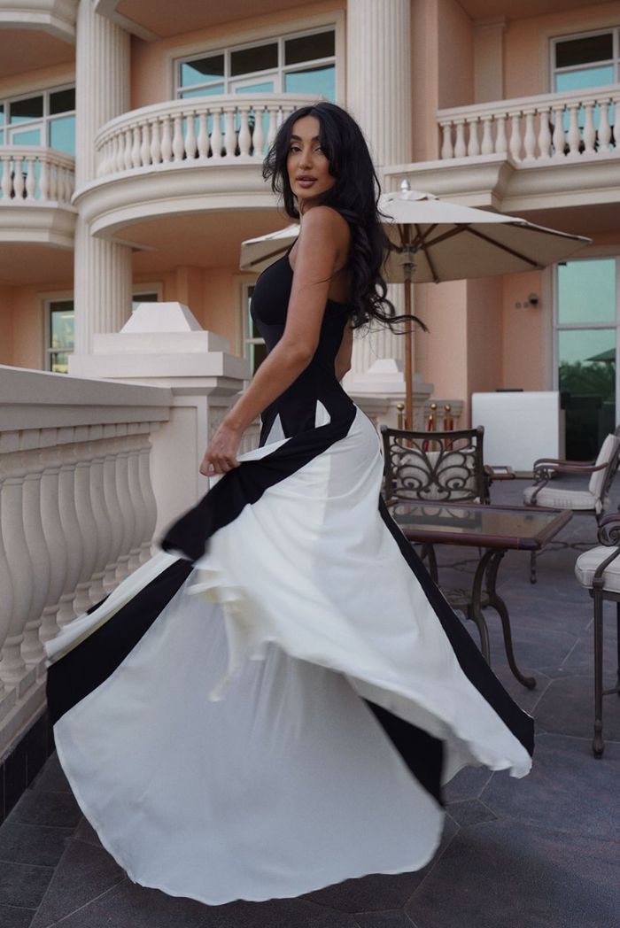Eliana | Women’s Paneled Maxi Dress with Sculpting