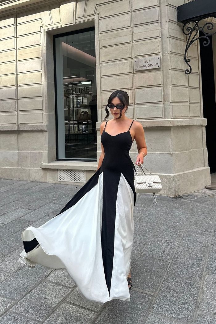 Eliana | Women’s Paneled Maxi Dress with Sculpting