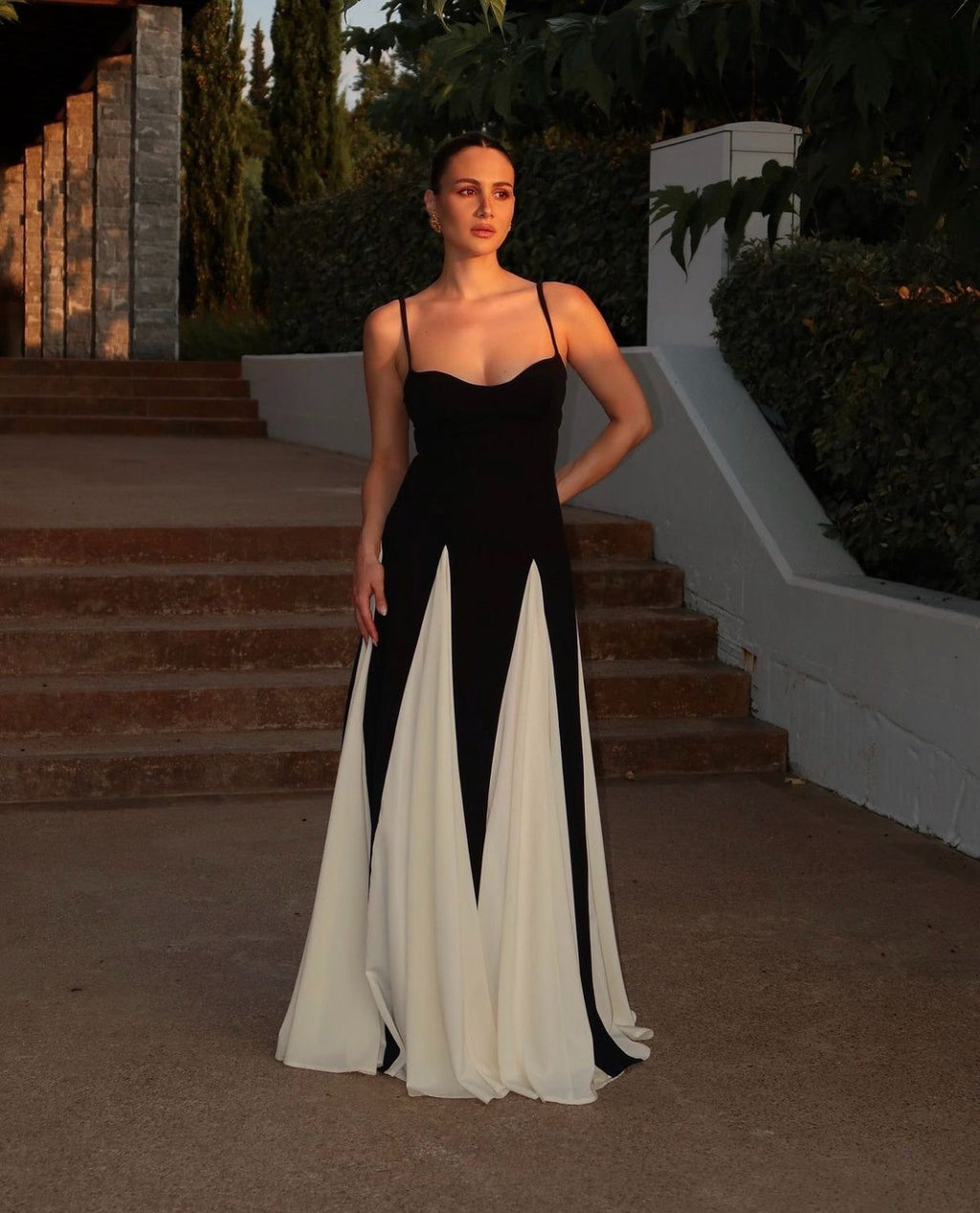Eliana | Women’s Paneled Maxi Dress with Sculpting