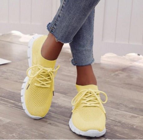 Nova | Women's Lightweight Knit Sneakers with Lace-Up