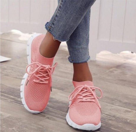 Nova | Women's Lightweight Knit Sneakers with Lace-Up