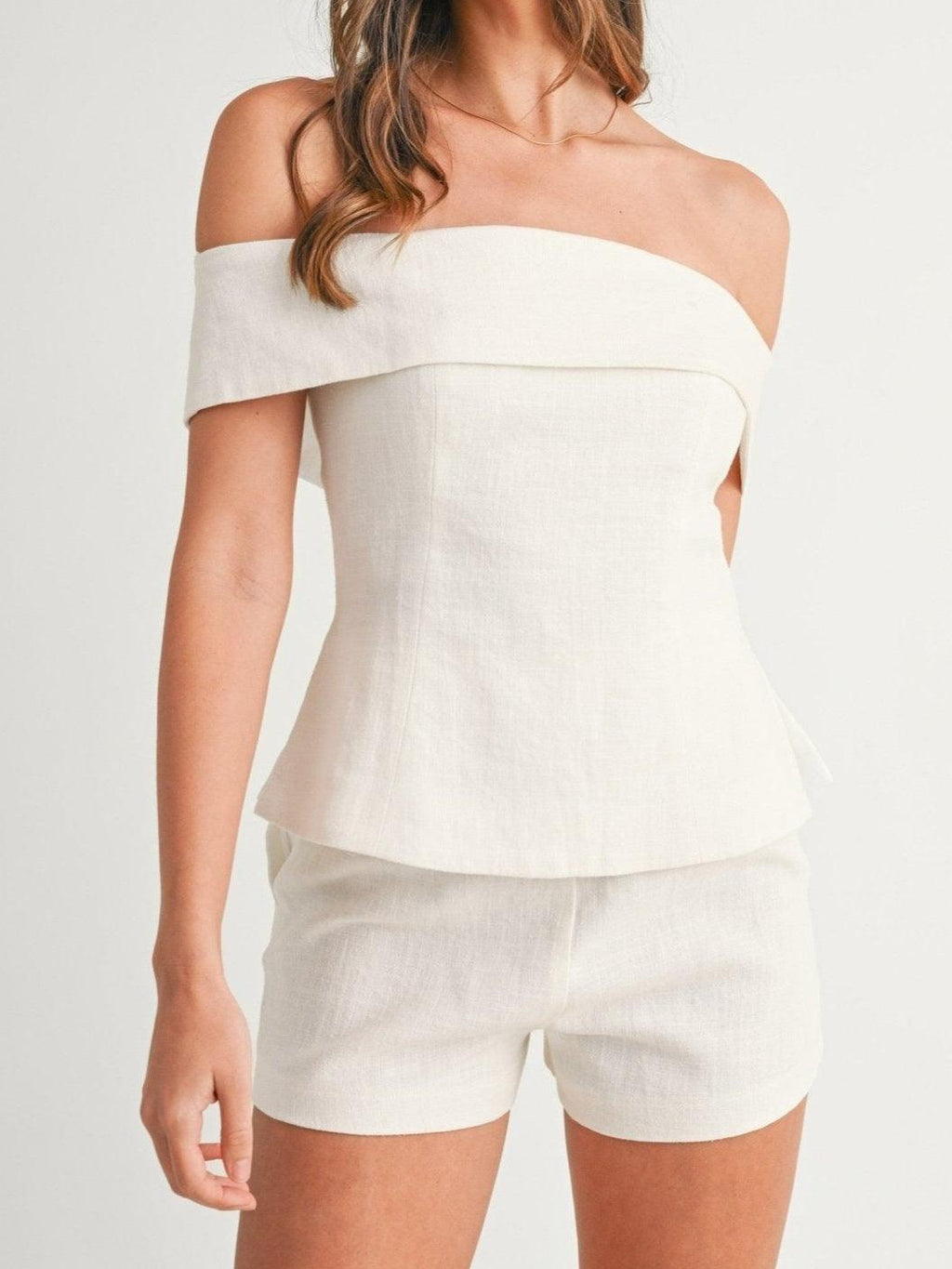 Ruth | Women’s Off Shoulder Co-ord Set with Shorts