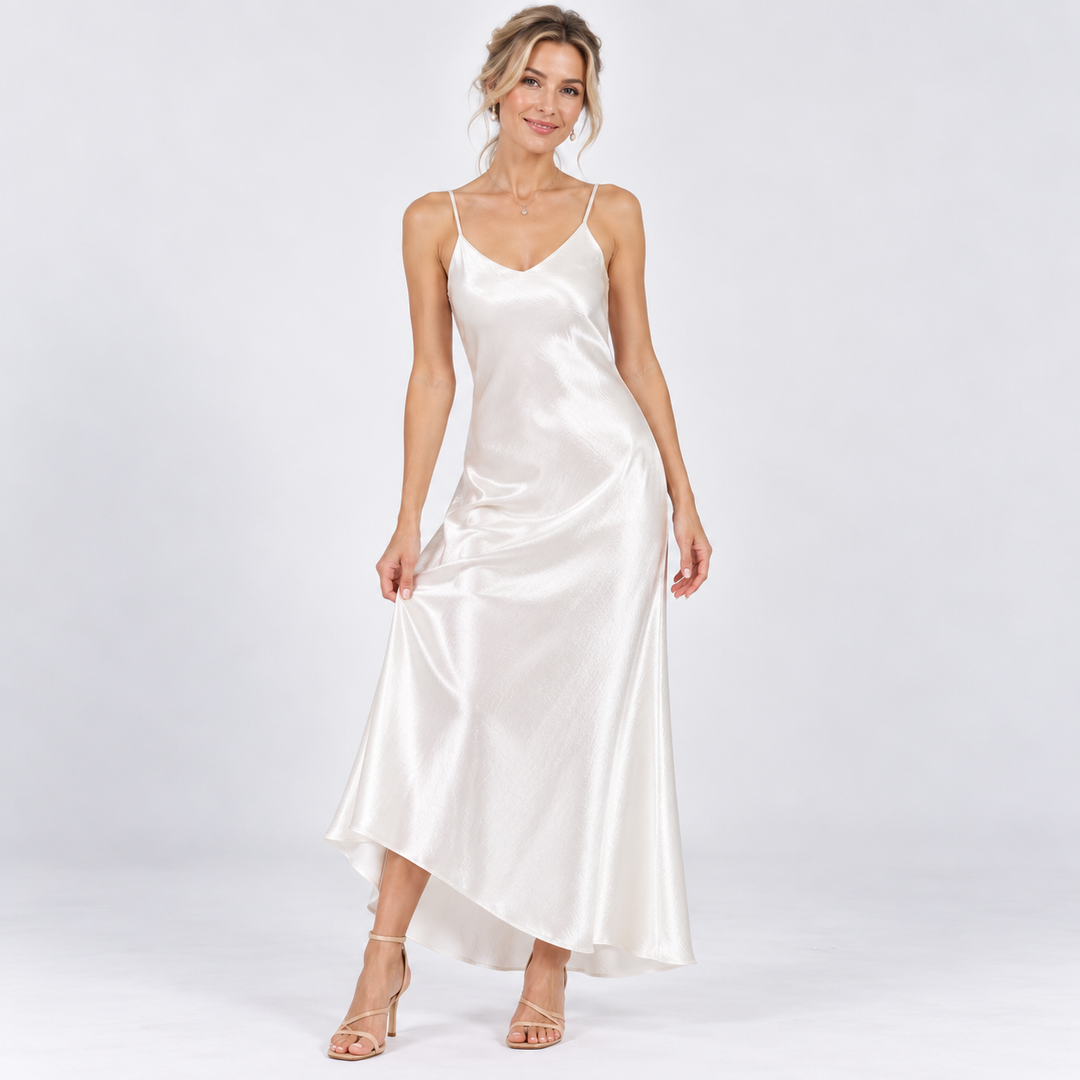 Willow Hensley | Silky Satin Cocktail Dress For Women
