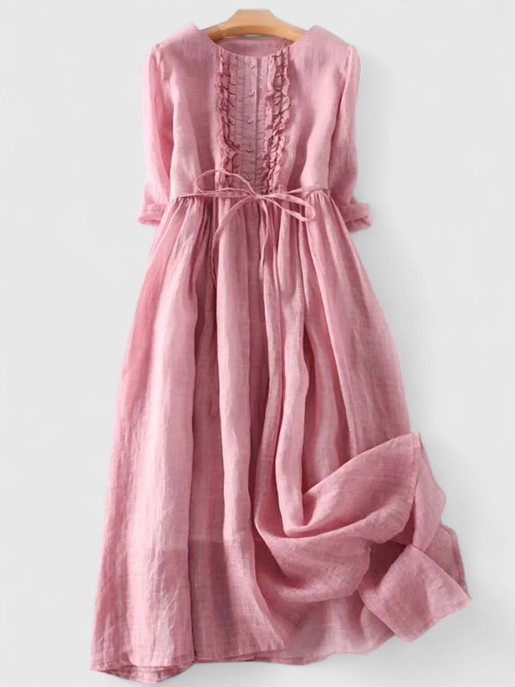 Karynthe | Women’s Elegant Dress with Belted Waist