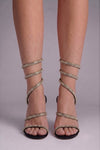 Zoe Gallagher | Strappy Square Toe Heeled Sandals For Women