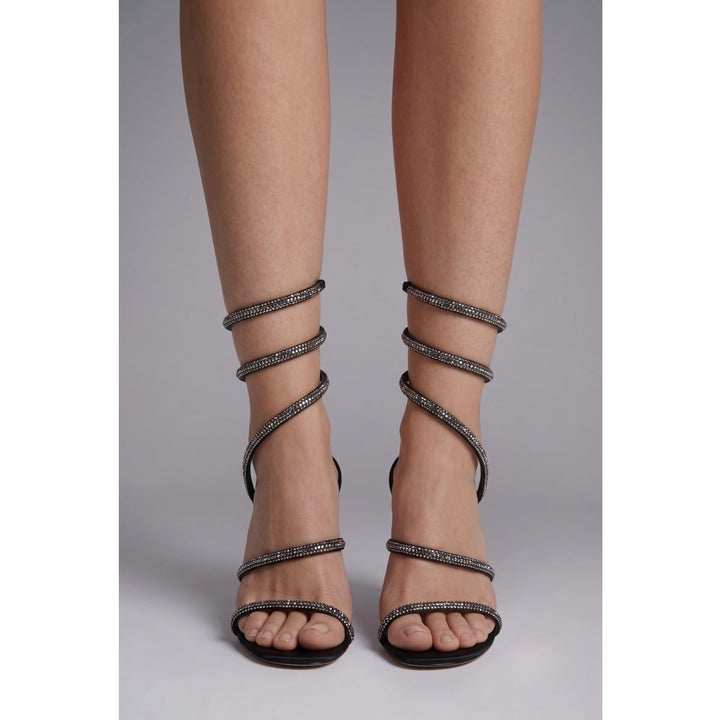 Zoe Gallagher | Strappy Square Toe Heeled Sandals For Women