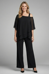 Sienna Parker | Asymmetrical Chiffon Two-Piece Set For Women