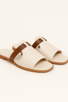 Kennedy | Women’s Solid Colour Slides with Cushioned Footbed