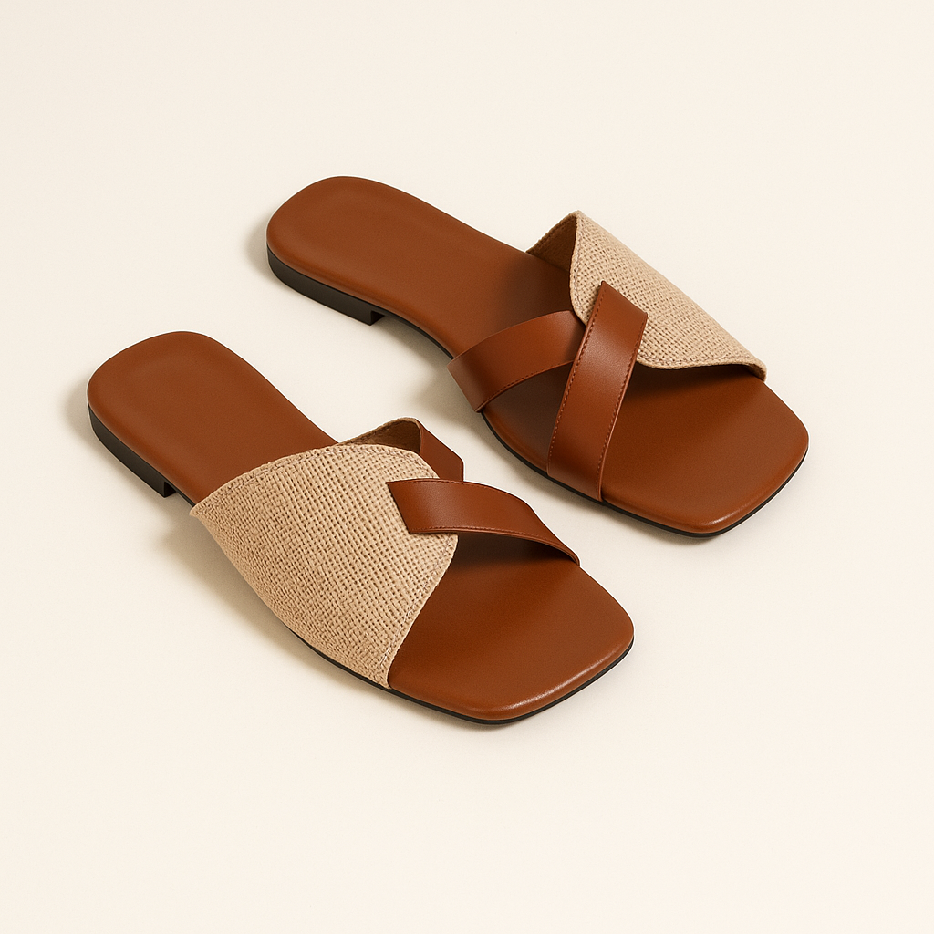 Addison | Women’s Square Toe Retro Slides with Comfort