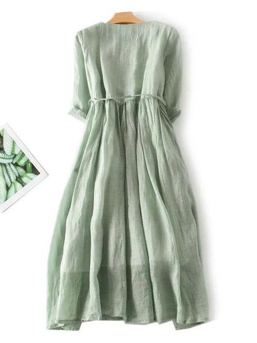 Amara | Women’s Vintage Dress with Waist Tie