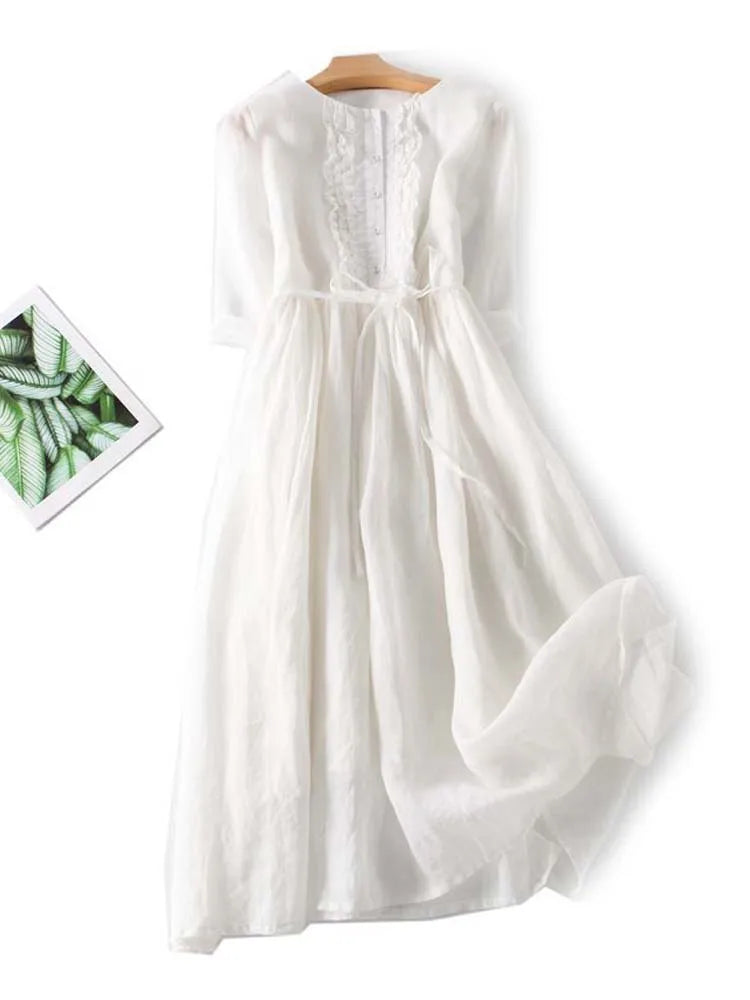 Amara | Women’s Vintage Dress with Waist Tie
