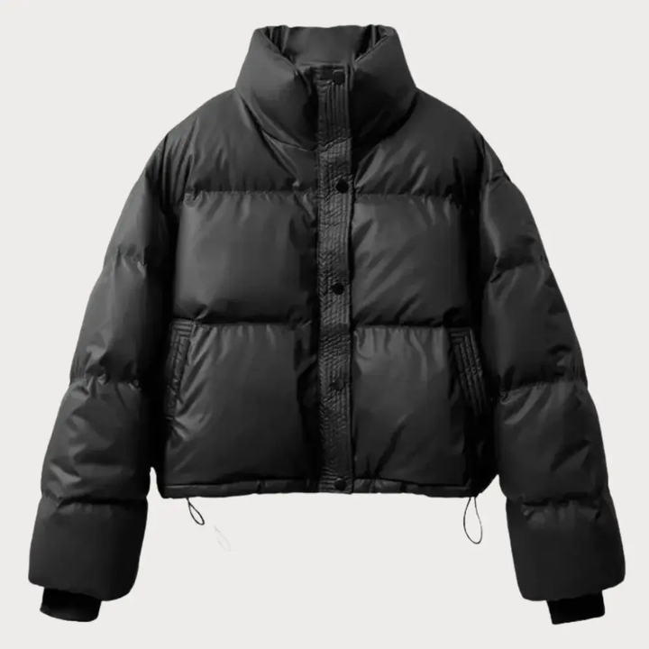 Juliette Moreau | Cropped Puffer Jacket With Luxe Finish For Women