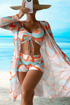 Amalfi™ | High-Waist Bikini Set with Cover-Up