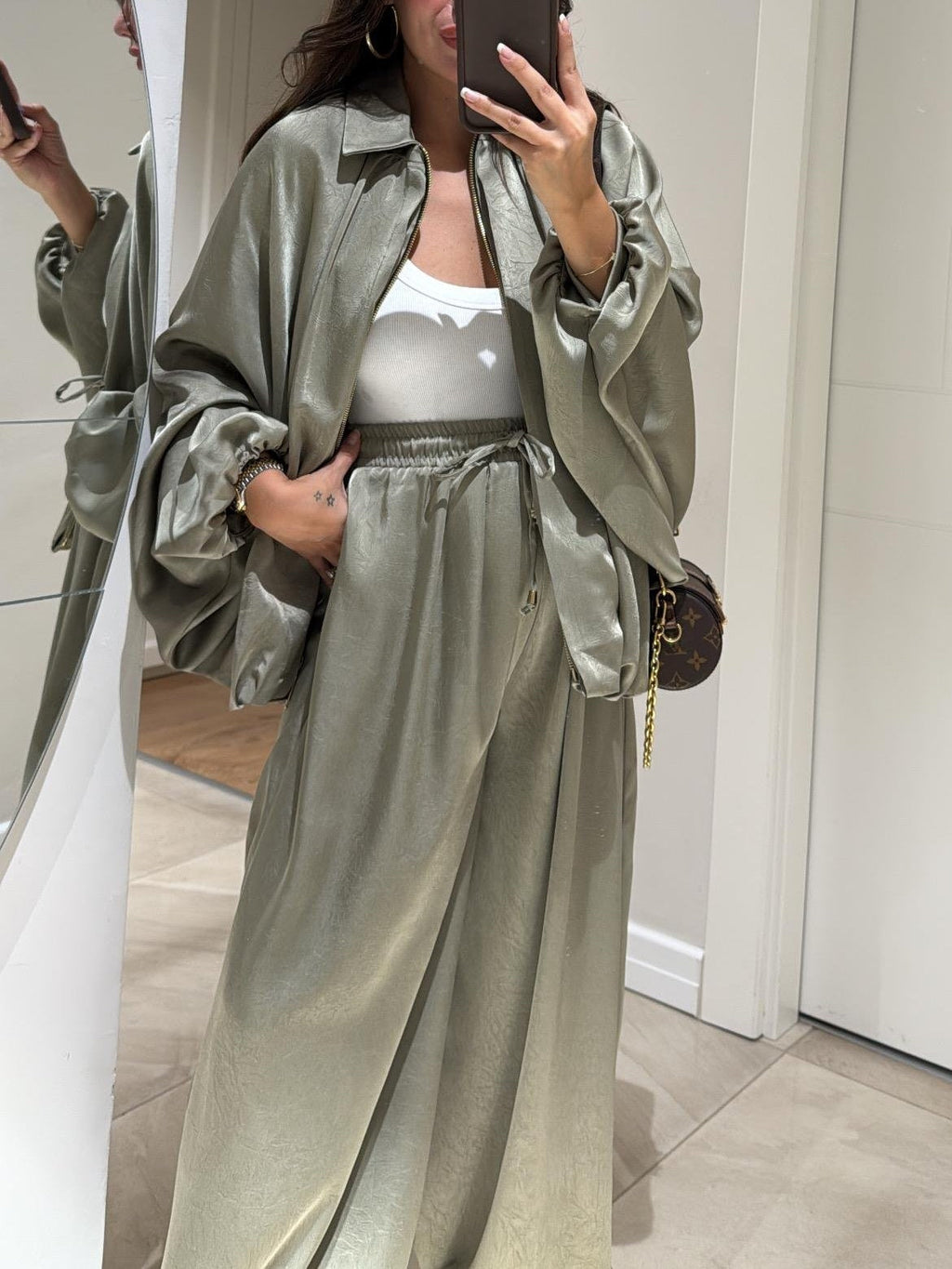 Freya | Women’s Two Piece Set with Belted Jacket
