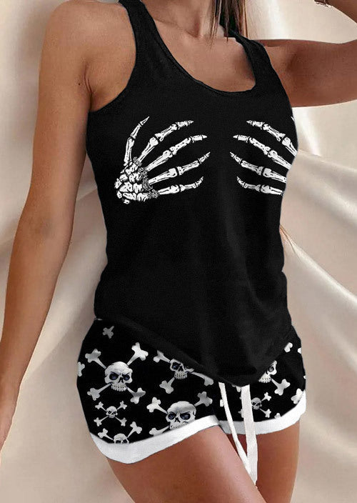 Trick &amp; Treat | Pumpkin Ghost Halloween Pyjamas For Women