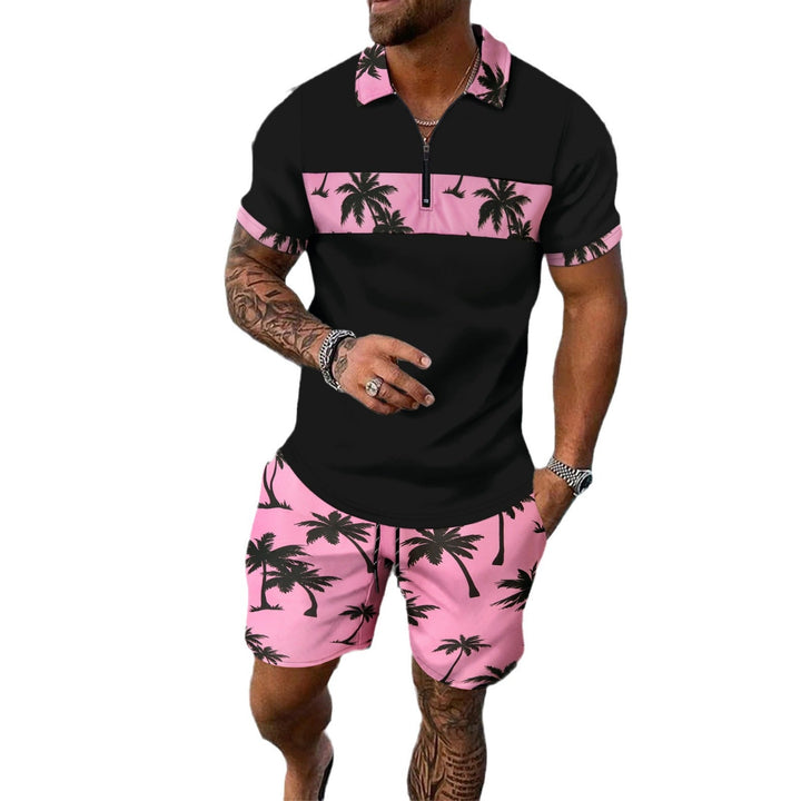 Kai Fairweather | Tropical Print Polo &amp; Shorts Set For Men