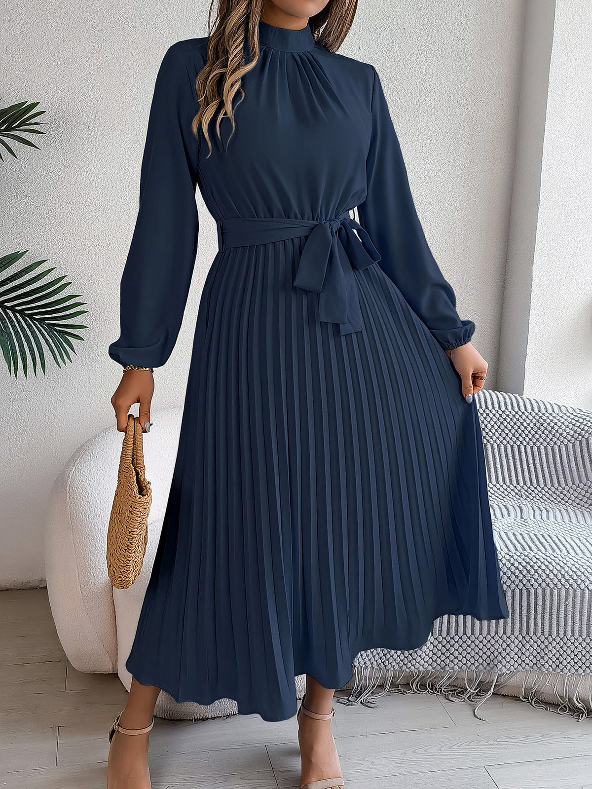 Lauren Ryan | Pleated Midi Dress For Women