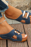Capri | Women’s Buckle Slide Sandals with Adjustable Buckle