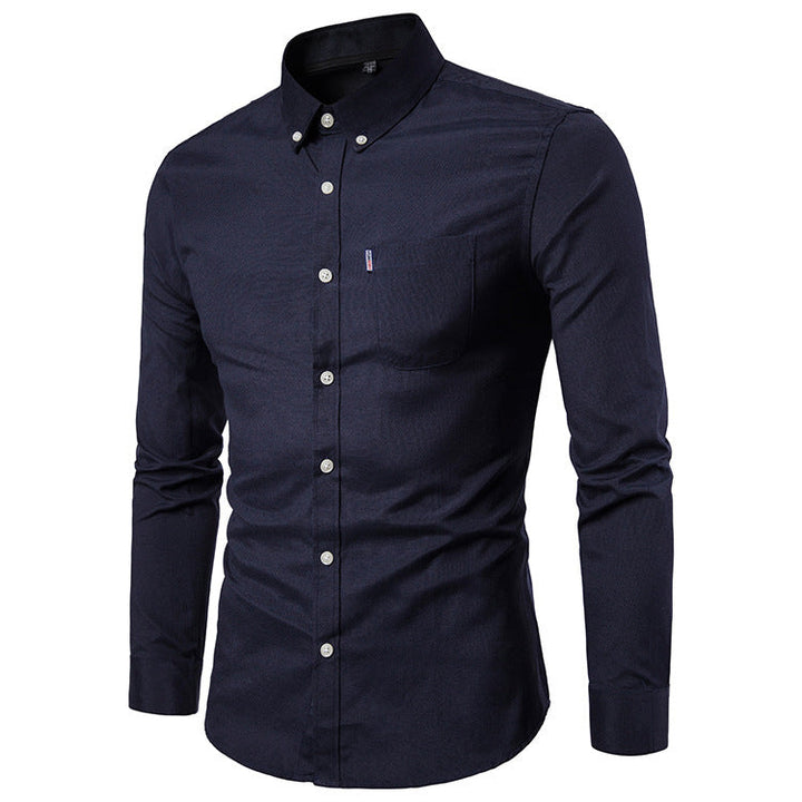 James Mitchell | Slim Fit Long Sleeve Dress Shirt For Men