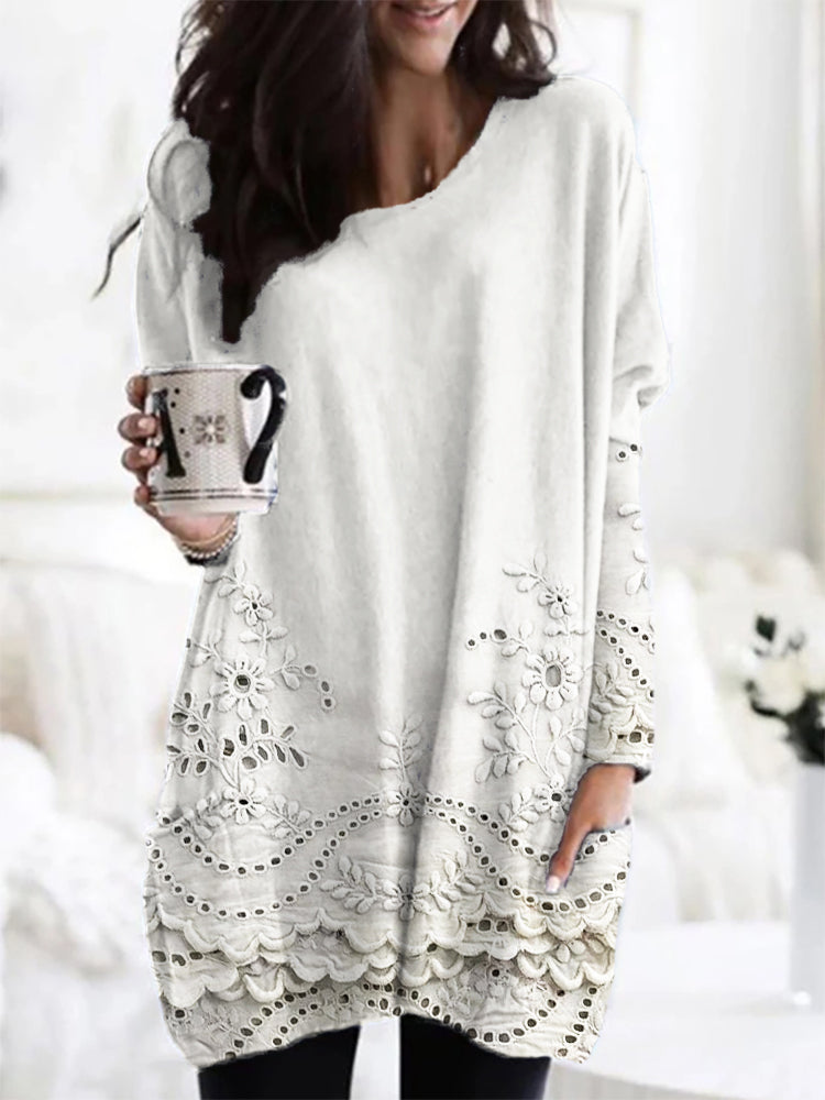 Alinta | Women’s Printed Cosy Sweater with Relaxed Fit