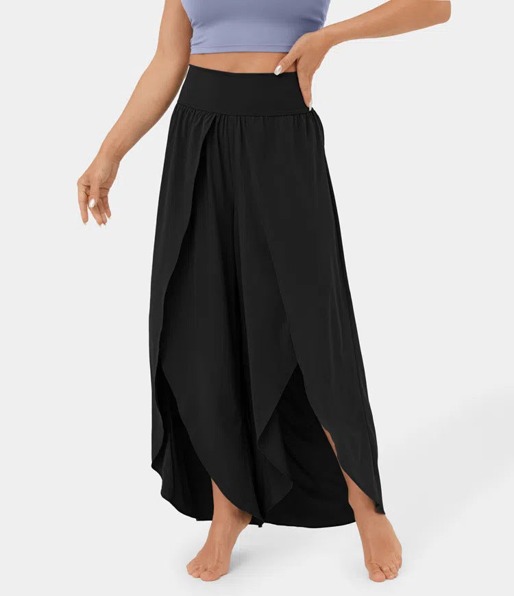 Freya Chandler | High-Waist Split Wide Leg Trousers For Women