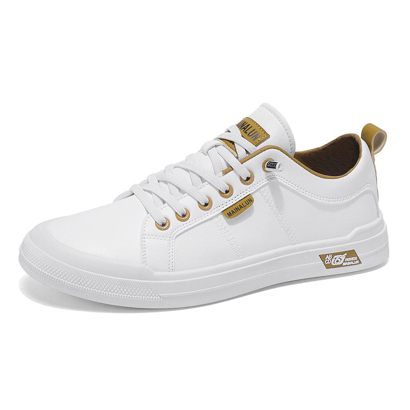 Nathaniel Cross | Classic Black Leather Sneakers For Men