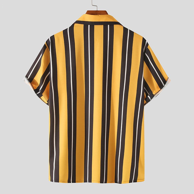 Jack Sullivan | Striped Short Sleeve Shirt For Men