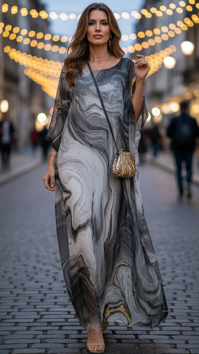 Aurelia | Women’s Maxi Dress with Kaftan Draping