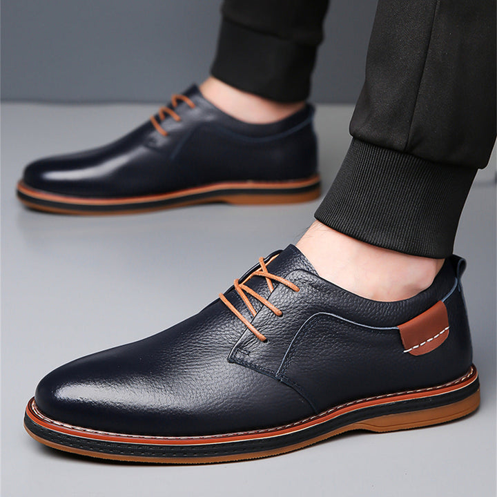 Fraser Kingston | Leather Lace-Up Oxford Shoes For Men