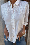 Audette - Elegant Embroidered Lace Blouse