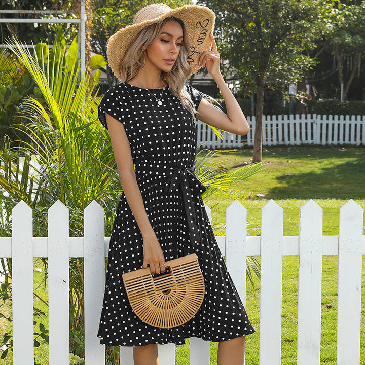 Charlotte Evans | Elegant Polka Dot Summer Dress For Women