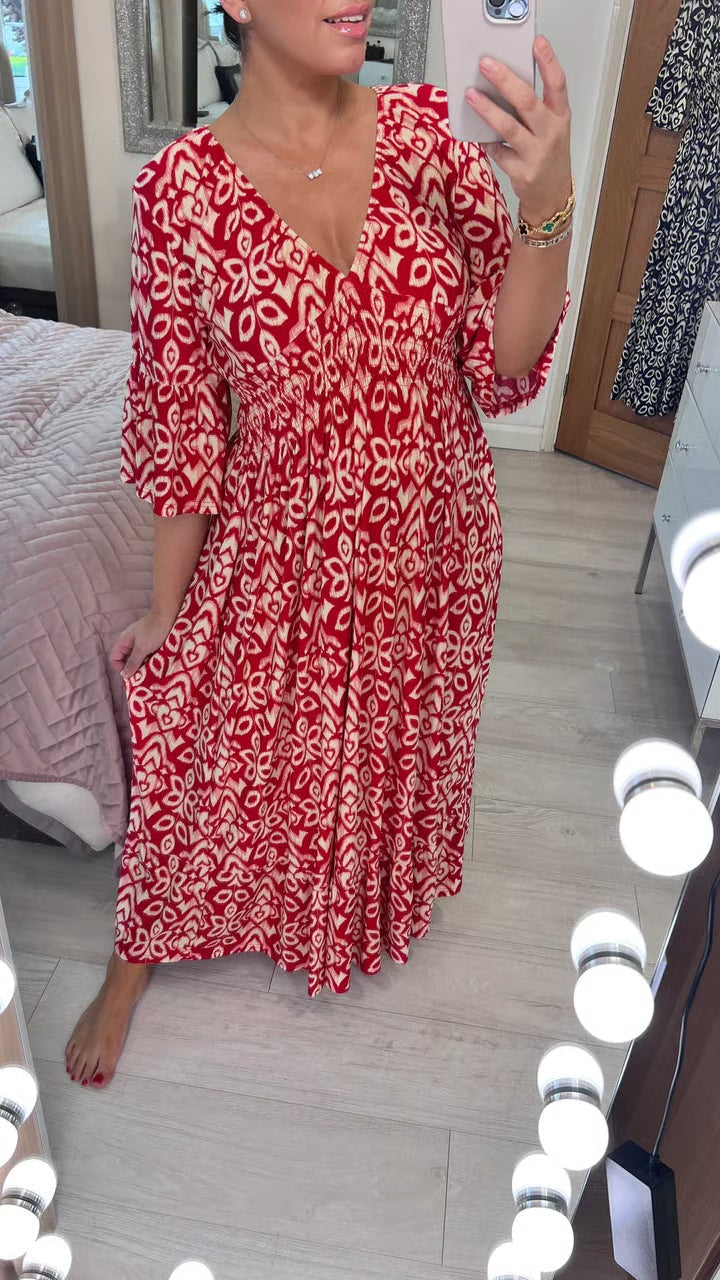 Nadine | Women’s Elegant Long Dress with Fluid Draping