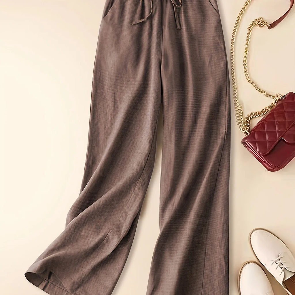 Cherry | Women’s Relaxed Drawstring Pants with Adjustable Waist