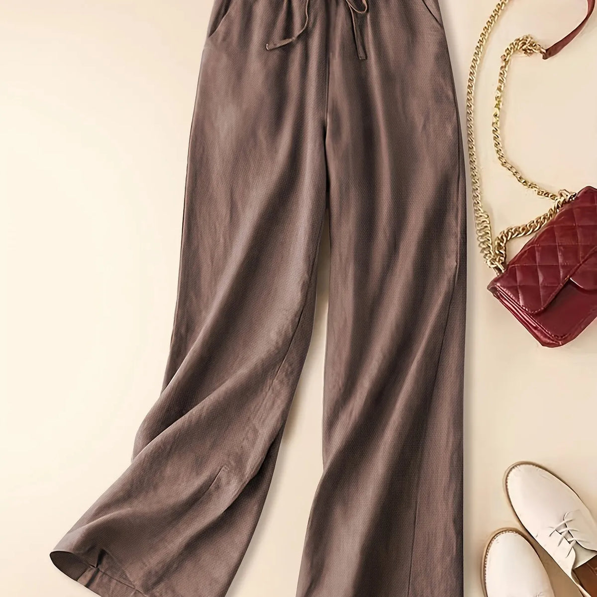 Cherry | Women’s Relaxed Drawstring Pants with Adjustable Waist